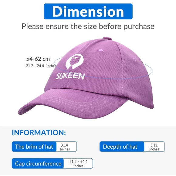 Sukeen Cooling Performance Hat, Lightweight Cooling Hat Unisex Quick Dry Cooling - Picture 5 of 10